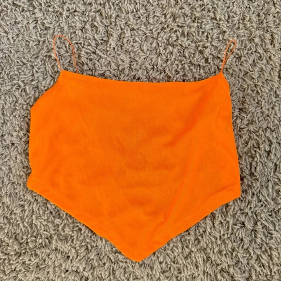 Urban Outfitters Triangle Crop Hanky Hem Top - Picture 1 of 4